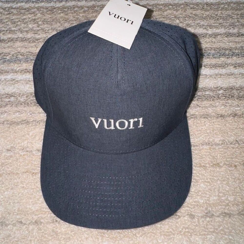 Vuori Water Tech Hat Snap Back Baseball Cap V8254 Navy Unisex One Size